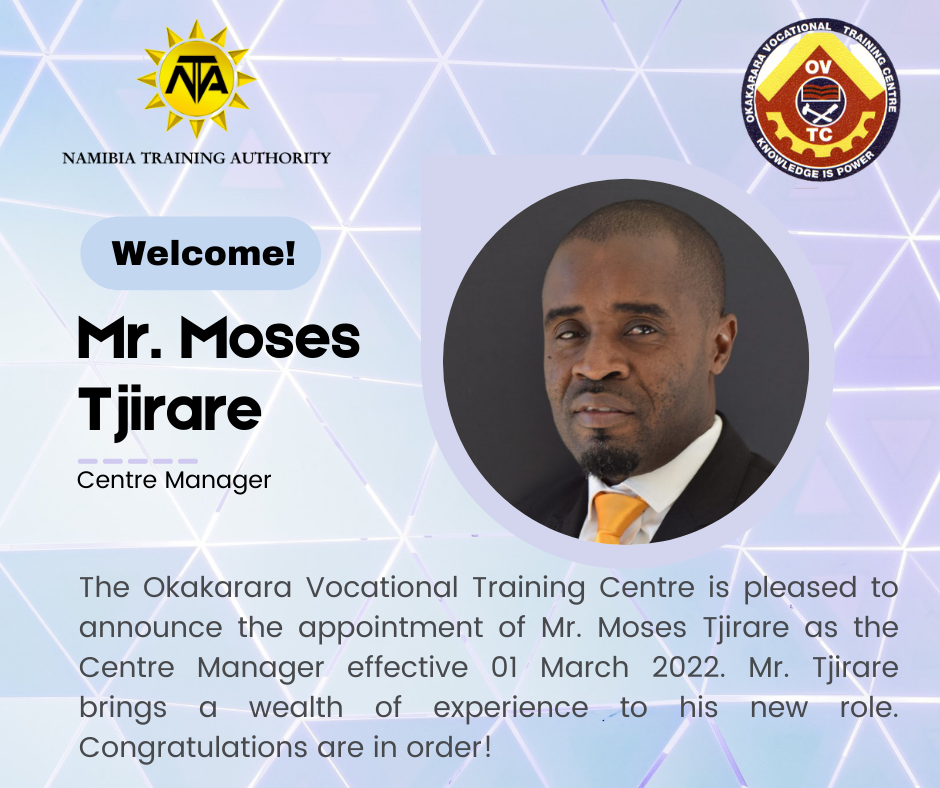 Okakarara Vocational Training Centre Appoints Centre Manager